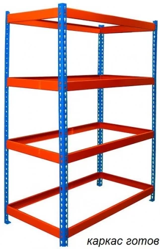 Стеллаж металлический Профи Т-130/L (3000х1845х500) М/6