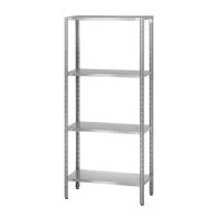 Стеллаж полочный СПЛн «Norma Inox» 1600x800x500 со сплошной полкой (нерж.сталь)